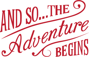 And so The Adventure Begins - Print in Red