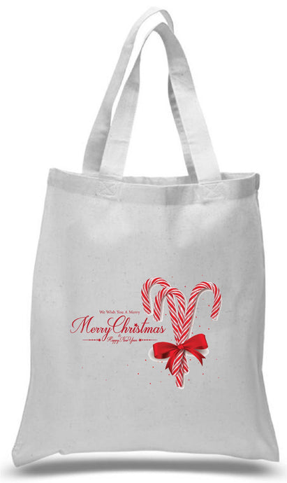 Candy Cane Christmas Tote