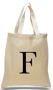 Alphabet tote letter F