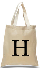 Load image into Gallery viewer, Alphabet tote letter H
