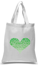Load image into Gallery viewer, Heart of hearts tote print in Green