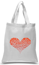 Load image into Gallery viewer, Heart of hearts tote print in Orange