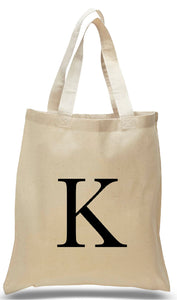 Alphabet tote letter K