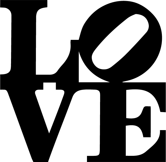 Love Sign Print in Black