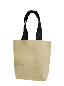 Mini budget tote with black handles