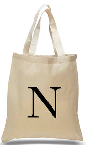 Alphabet tote letter N