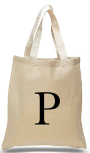 Alphabet tote letter P