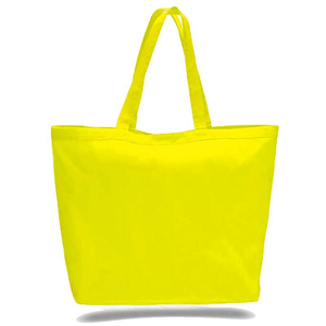 Big Canvas Tote in Yellow