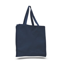 Load image into Gallery viewer, Shopping Tote with Gusset in Navy Blue