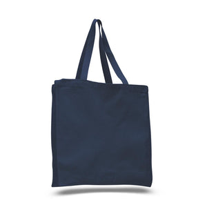 Shopping Tote with Gusset in Navy Blue