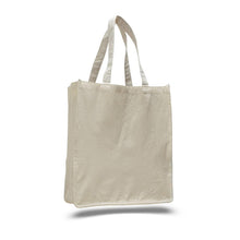 Load image into Gallery viewer, Heavy Duty Canvas Jumbo Tote with Gusset in Natural