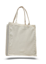Load image into Gallery viewer, Fancy Canvas Tote Bag in Natural
