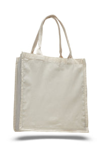 Fancy Canvas Tote Bag in Natural