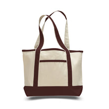 Load image into Gallery viewer, Small Teacher Tote in Chocolate