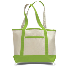Load image into Gallery viewer, Small Teacher Tote in Lime Green