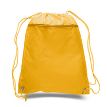 Load image into Gallery viewer, Polyester Drawstring Backpack in Gold