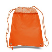 Load image into Gallery viewer, Polyester Drawstring Backpack in Orange