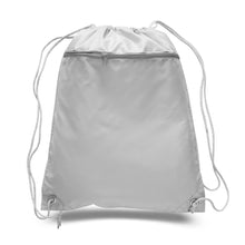 Load image into Gallery viewer, Polyester Drawstring Backpack in White
