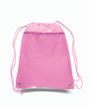 Load image into Gallery viewer, Polyester Drawstring Backpack in Light Pink
