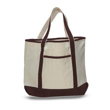 Load image into Gallery viewer, Deluxe Teachers Tote in Chocolate Brown