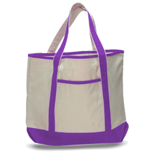 Load image into Gallery viewer, Deluxe Teachers Tote in Purple