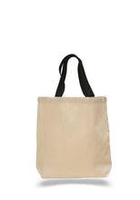 Load image into Gallery viewer, Canvas Jumbo Tote with Colored Handles in Black