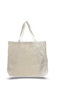 Jumbo Canvas Tote Bag in Natural