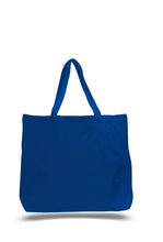 Load image into Gallery viewer, Jumbo Canvas Tote Bag in Royal Blue