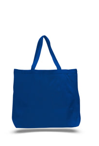 Jumbo Canvas Tote Bag in Royal Blue