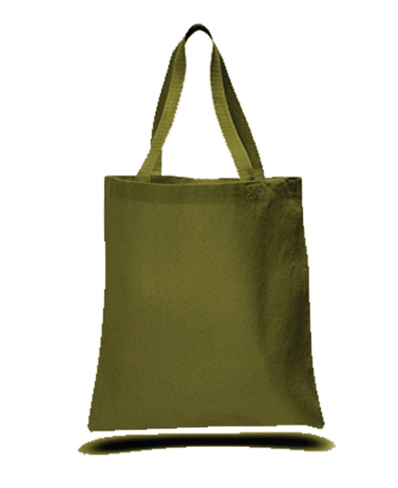 Heavy Duty Economy Canvas Tote in Army Green