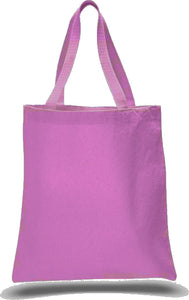 Heavy Duty Economy Canvas Tote in Pink