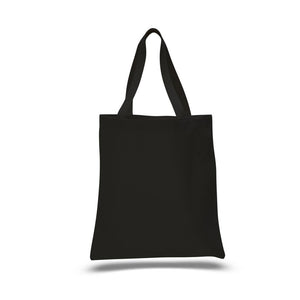 Heavy Duty Economy Canvas Tote in Black