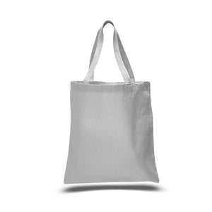 Heavy Duty Economy Canvas Tote in Light Grey