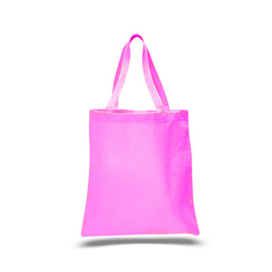 Heavy Duty Economy Canvas Tote in Hot Pink