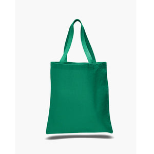 Heavy Duty Economy Canvas Tote in Kelly Green