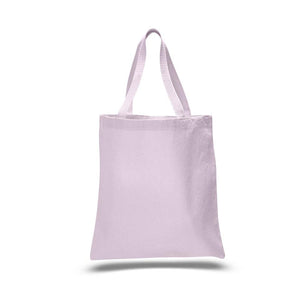 Heavy Duty Economy Canvas Tote in Light Pink