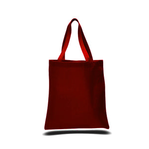 Heavy Duty Economy Canvas Tote in Maroon