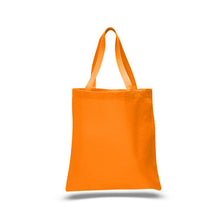 Load image into Gallery viewer, Heavy Duty Economy Canvas Tote in Orange