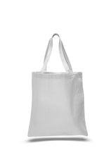Load image into Gallery viewer, Heavy Duty Economy Canvas Tote in White