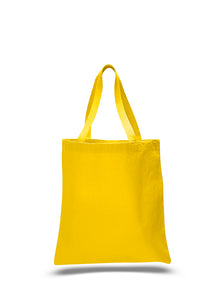 Heavy Duty Economy Canvas Tote in Yellow