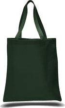 Load image into Gallery viewer, Heavy Duty Economy Canvas Tote in Forest Green