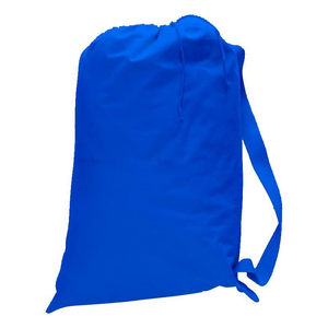 Canvas Drawstring Laundry Bag in Royal Blue
