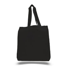 Load image into Gallery viewer, Gusset Jumbo Canvas tote in Black