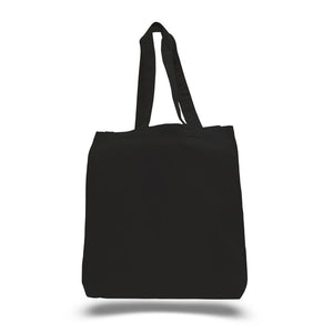 Gusset Jumbo Canvas tote in Black