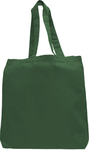 Gusset Jumbo Canvas tote in Forest Green