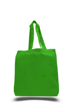 Load image into Gallery viewer, Gusset Jumbo Canvas tote in Kelly Green