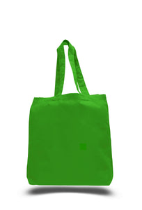 Gusset Jumbo Canvas tote in Kelly Green