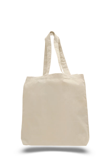 Gusset Jumbo Canvas tote in Natural 