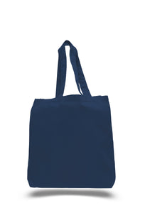 Gusset Jumbo Canvas tote in Navy Blue