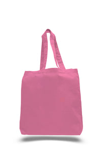 Gusset Jumbo Canvas tote in Pink